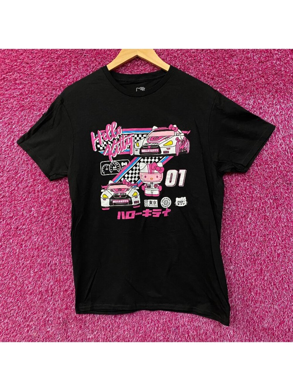 Sanrio Hello Kitty Racing Tokyo Speed Cute Graphic T-Shirt Medium